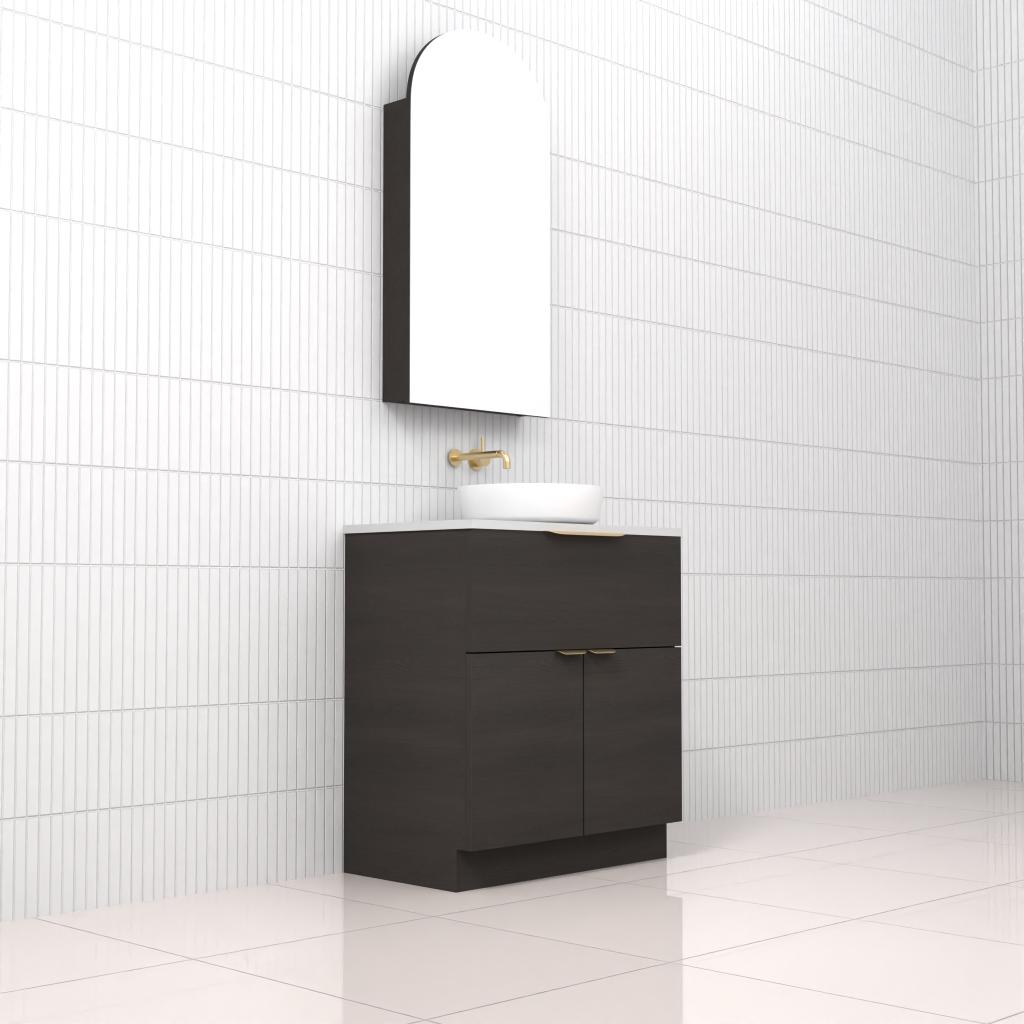 Marlee - 750mm Smoked Onyx Freestanding Vanity