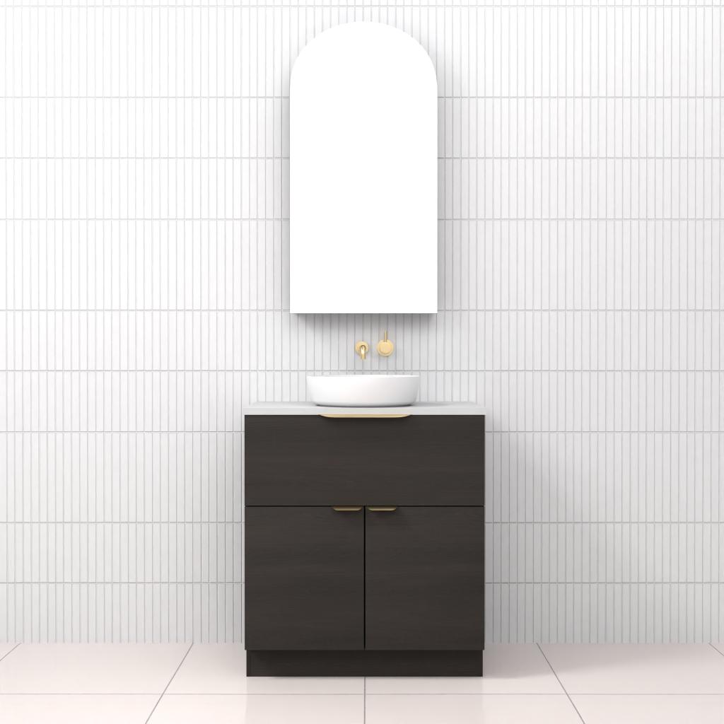 Marlee - 750mm Smoked Onyx Freestanding Vanity