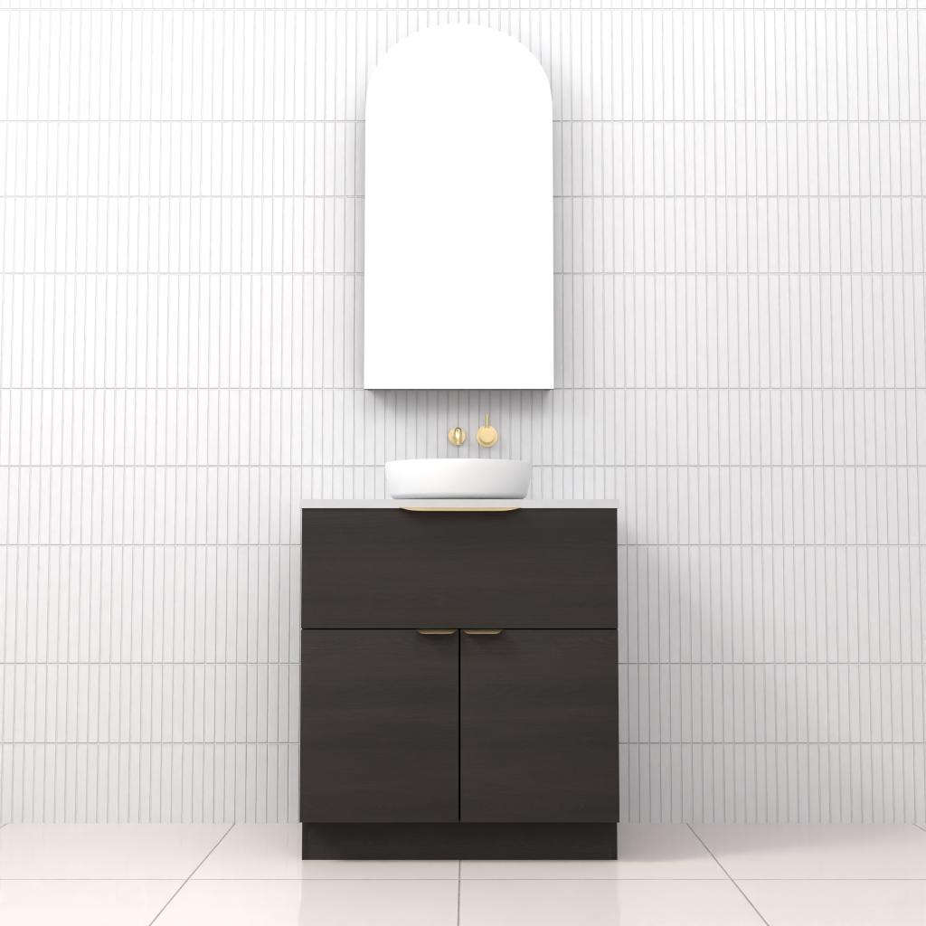 Marlee - 750mm Smoked Onyx Freestanding Vanity