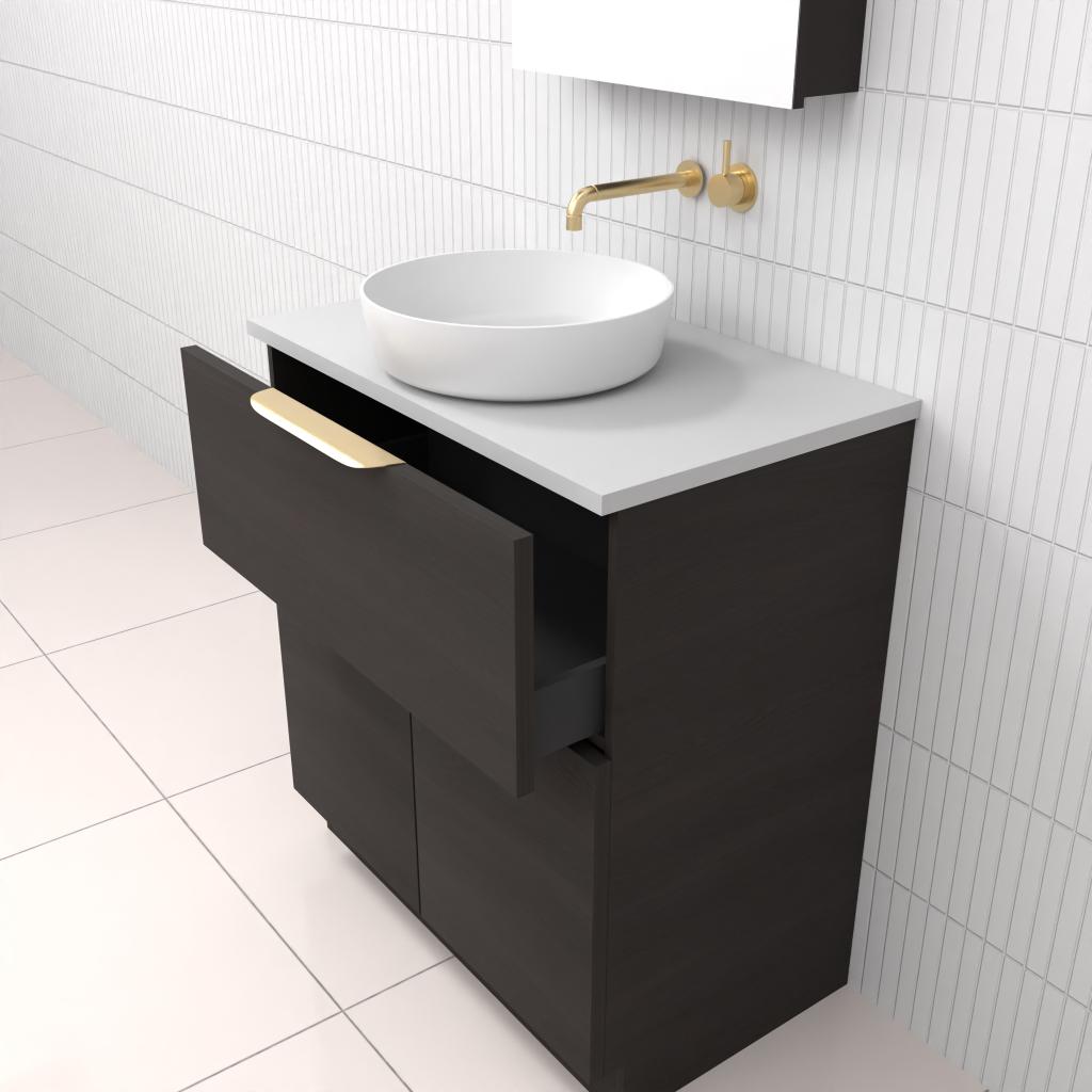 Marlee - 750mm Smoked Onyx Freestanding Vanity