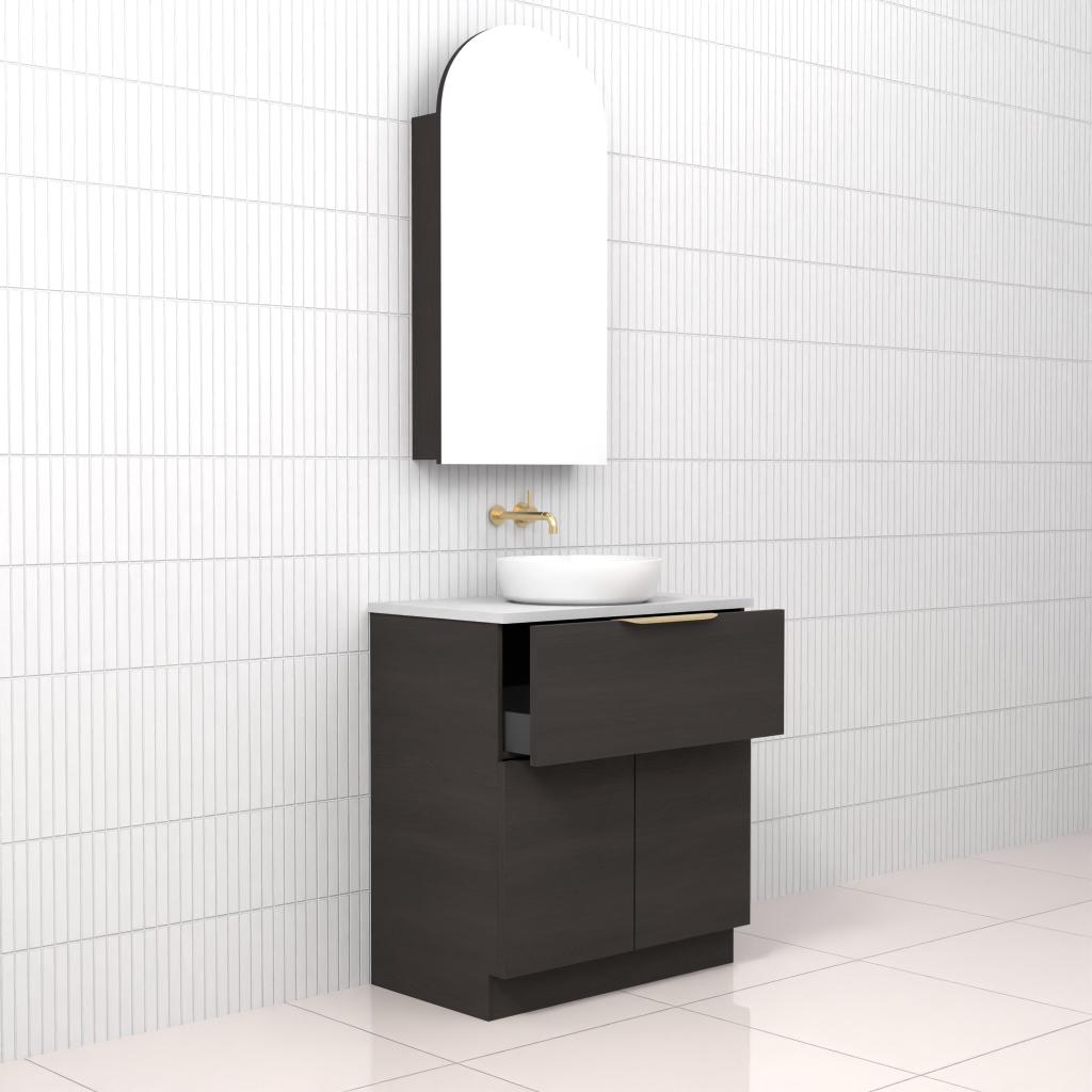 Marlee - 750mm Smoked Onyx Freestanding Vanity