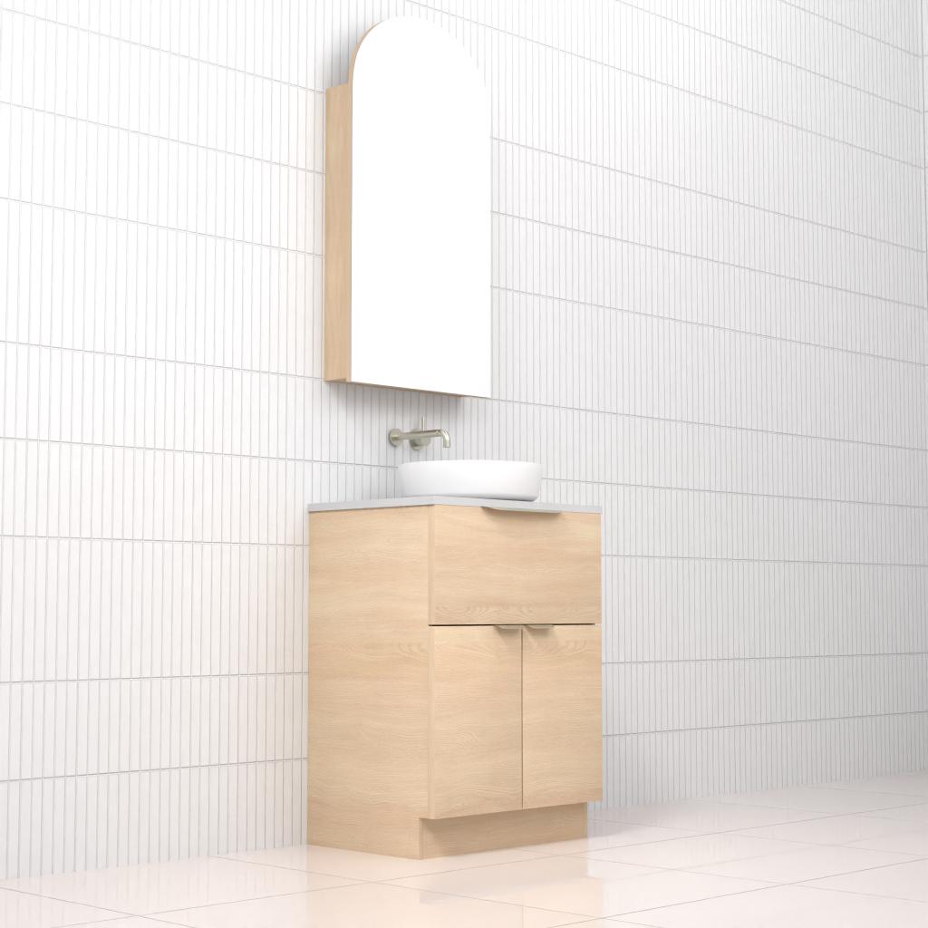 Marlee - 600mm Vero Oak Freestanding Vanity