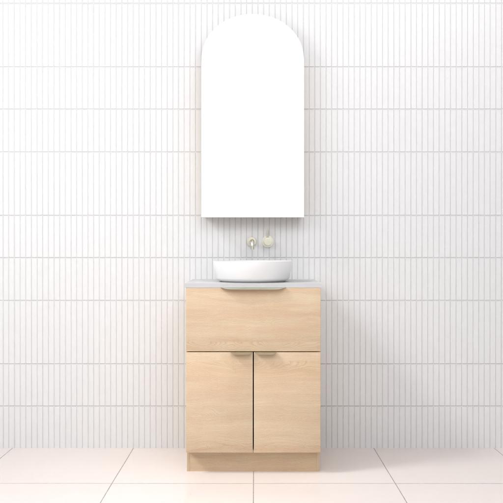 Marlee - 600mm Vero Oak Freestanding Vanity