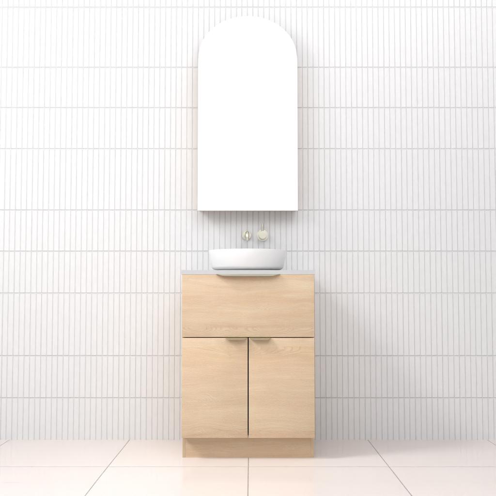 Marlee - 600mm Vero Oak Freestanding Vanity