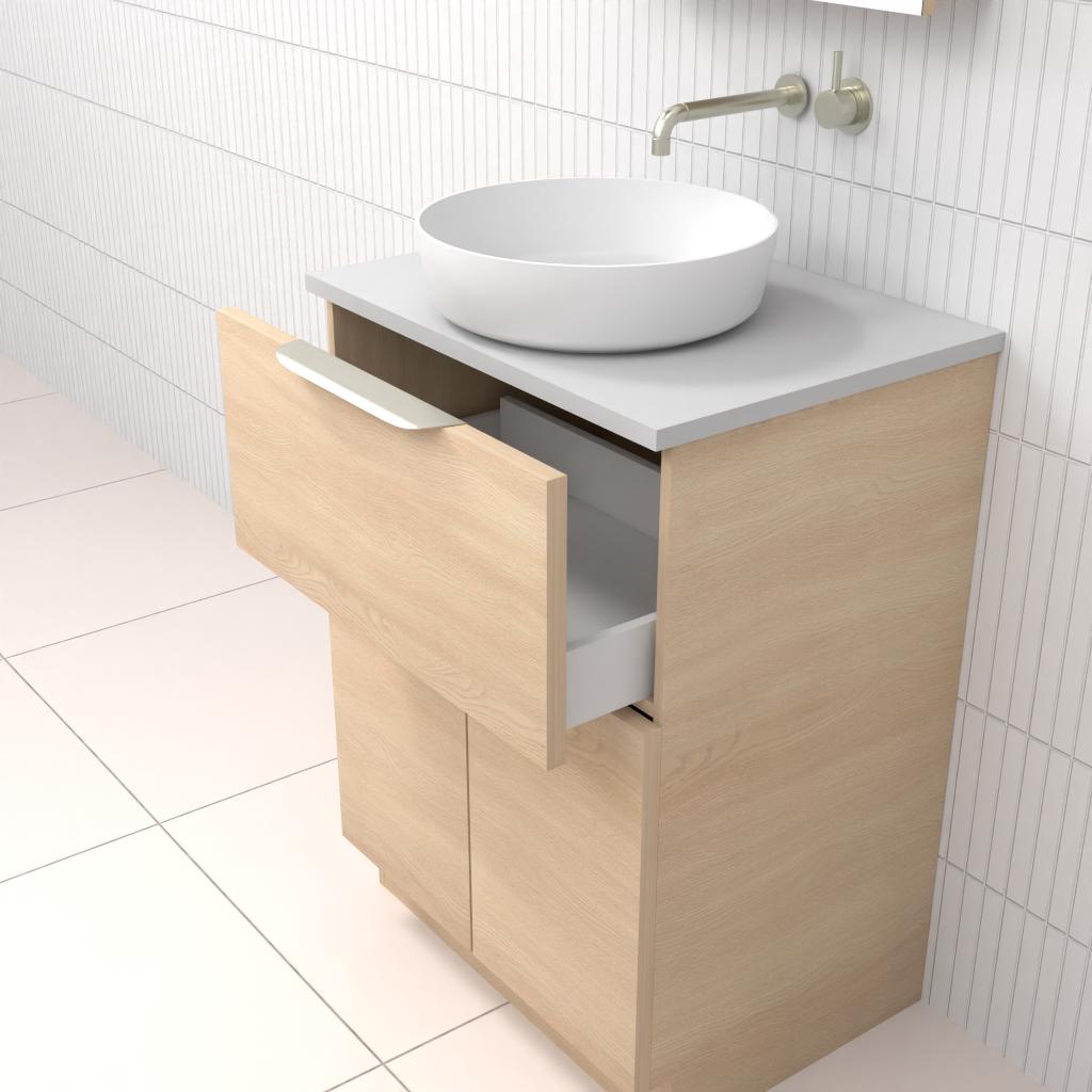 Marlee - 600mm Vero Oak Freestanding Vanity