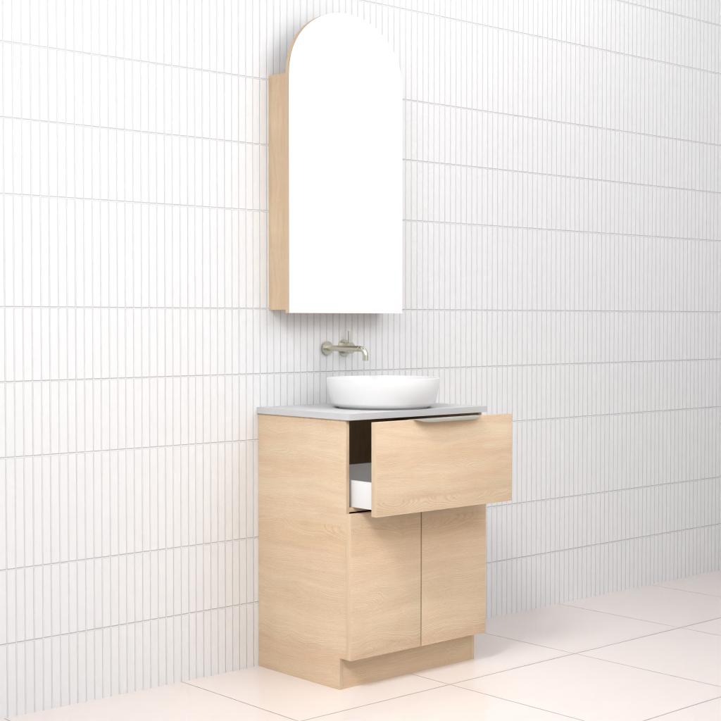 Marlee - 600mm Vero Oak Freestanding Vanity
