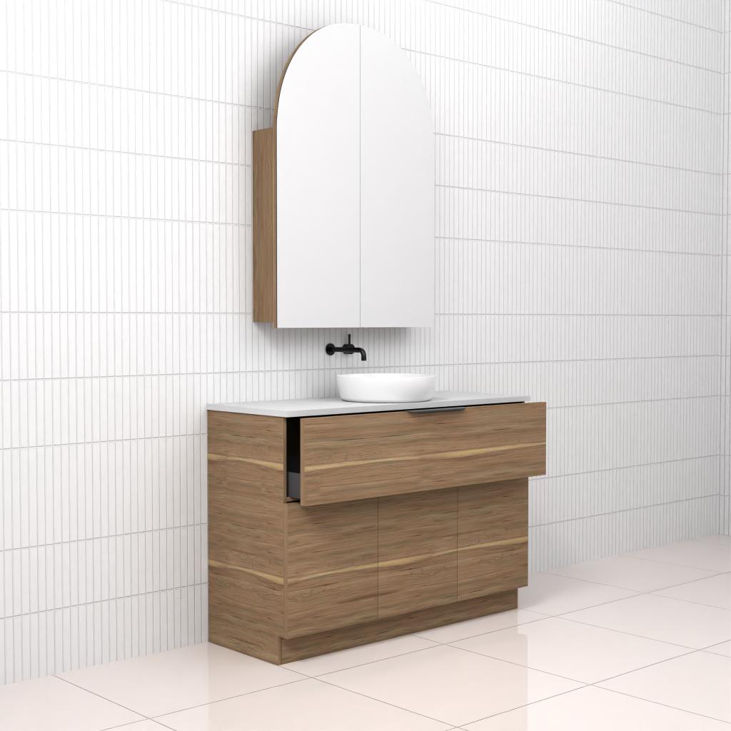 Marlee - 1200mm Tuscan Oak Freestanding Vanity