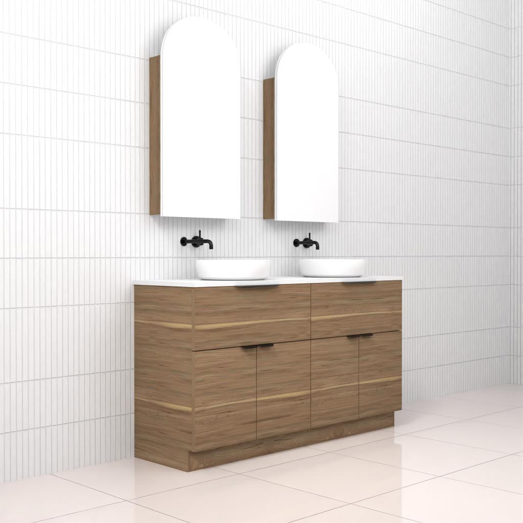 Marlee - 1500mm Tuscan Oak Freestanding Vanity