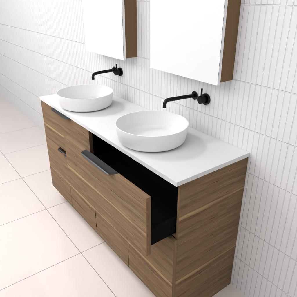 Marlee - 1500mm Tuscan Oak Freestanding Vanity