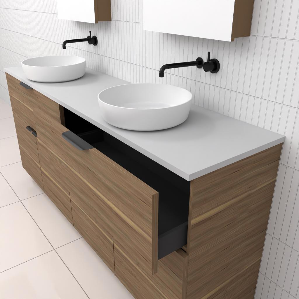 Marlee - 1800mm Tuscan Oak Freestanding Vanity