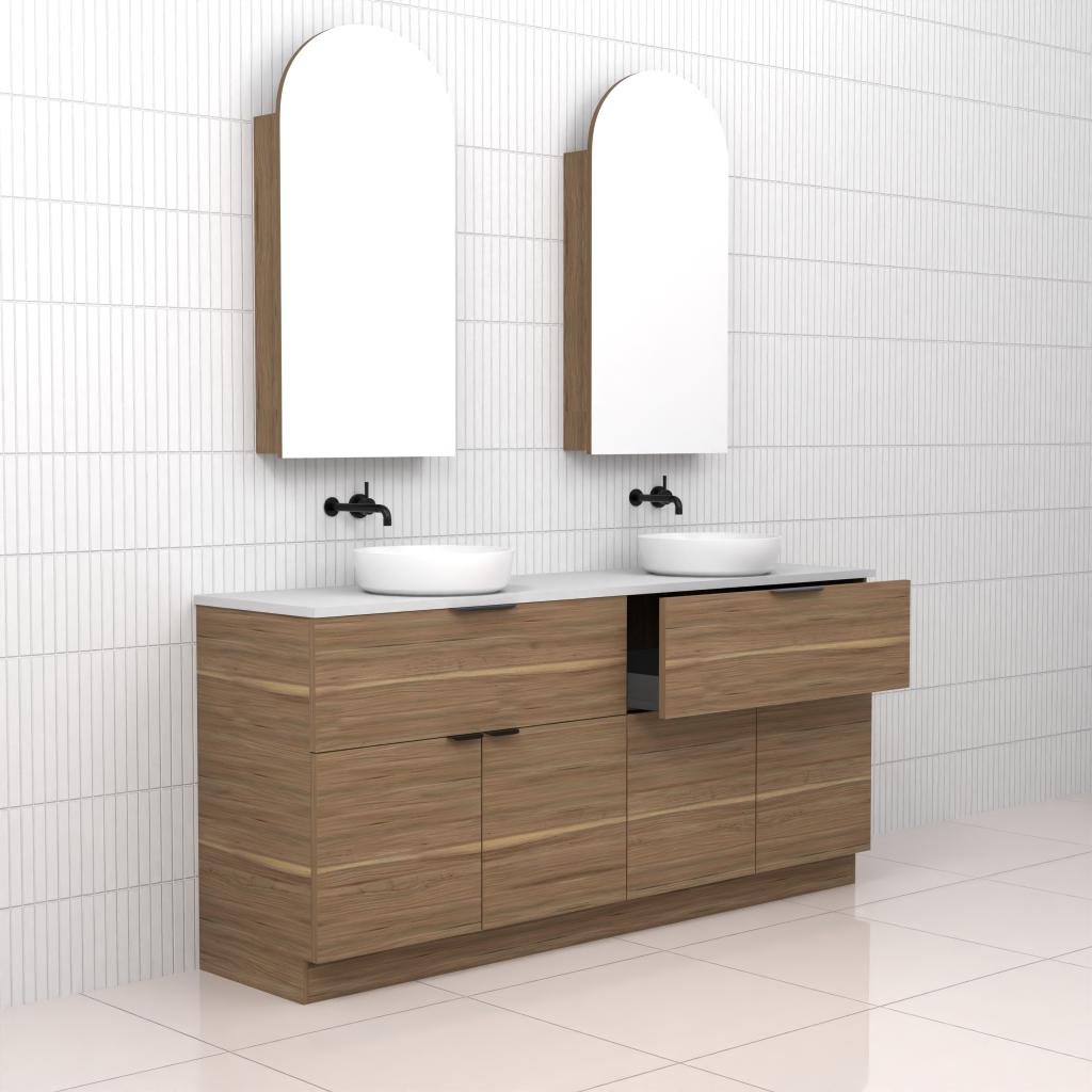 Marlee - 1800mm Tuscan Oak Freestanding Vanity