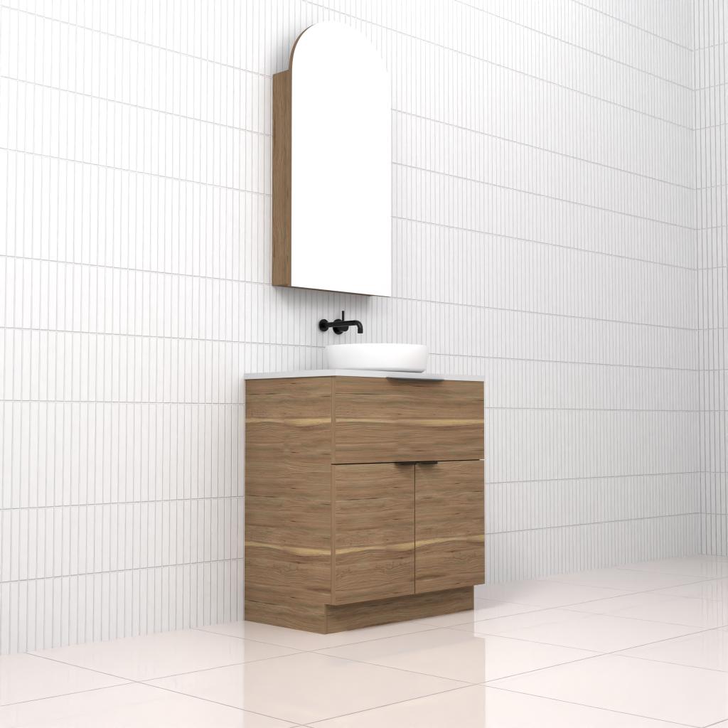 Marlee - 750mm Tuscan Oak Freestanding Vanity
