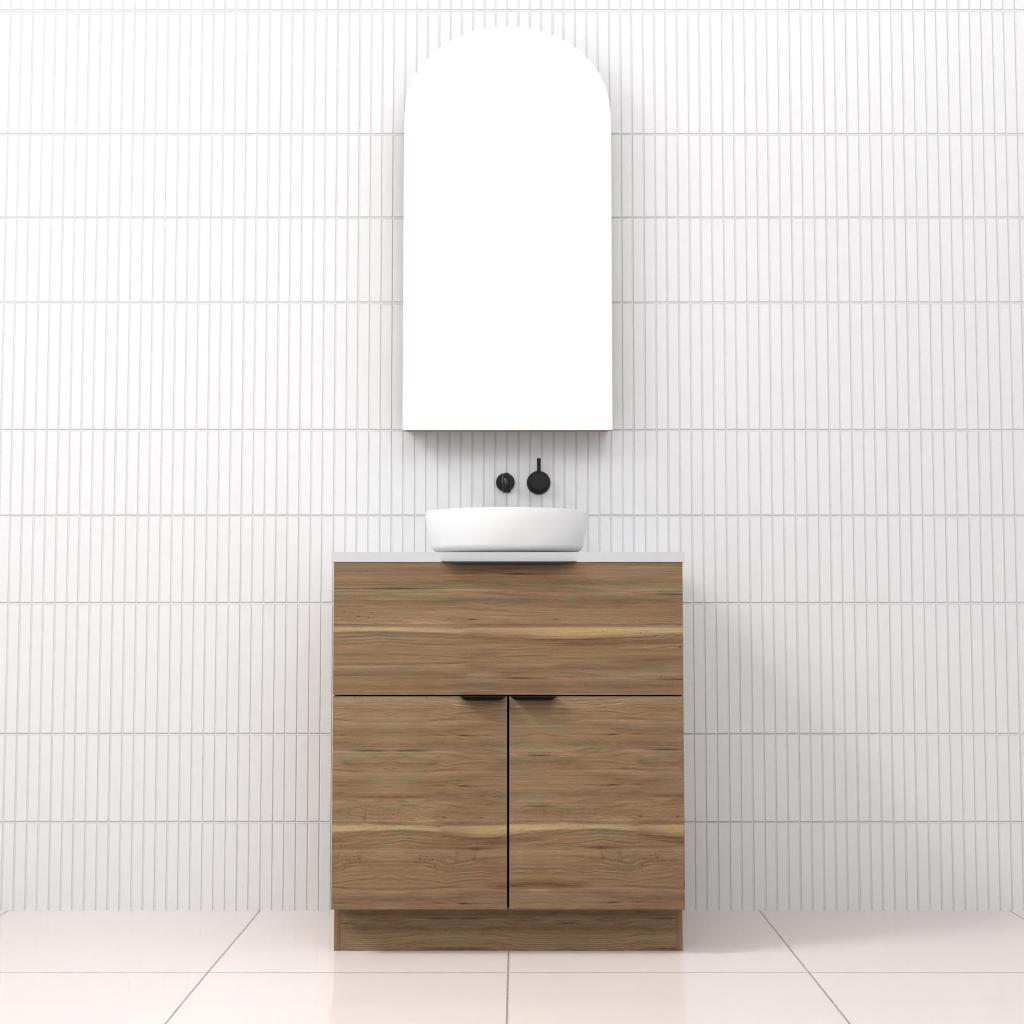 Marlee - 750mm Tuscan Oak Freestanding Vanity