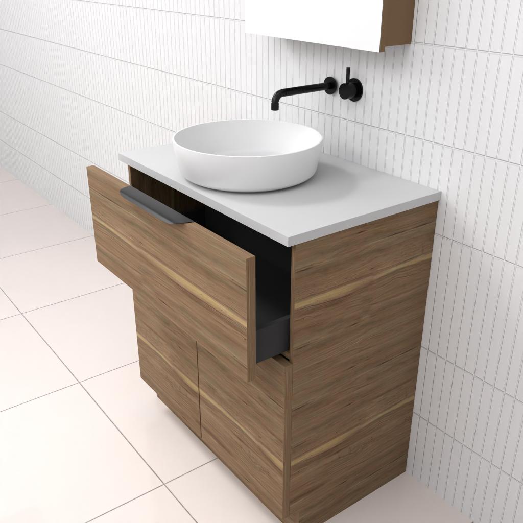 Marlee - 750mm Tuscan Oak Freestanding Vanity