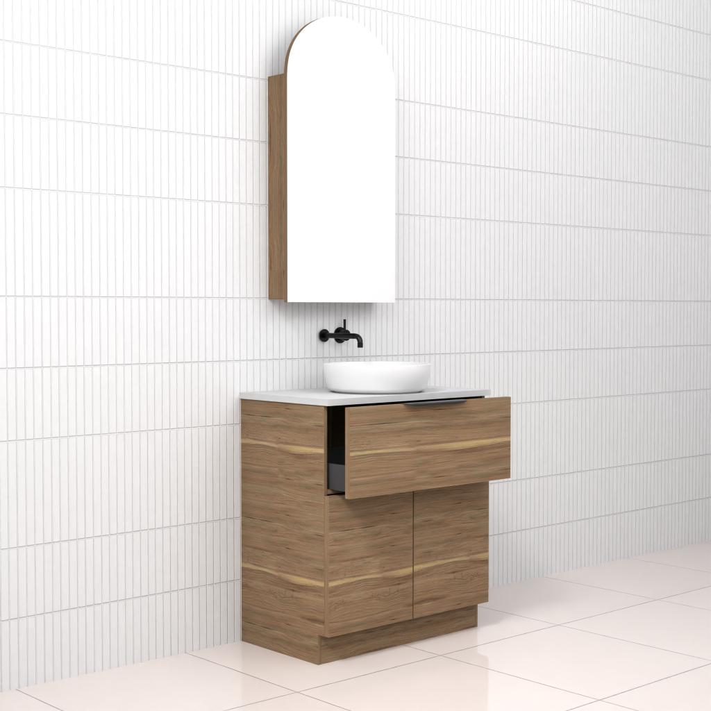 Marlee - 750mm Tuscan Oak Freestanding Vanity