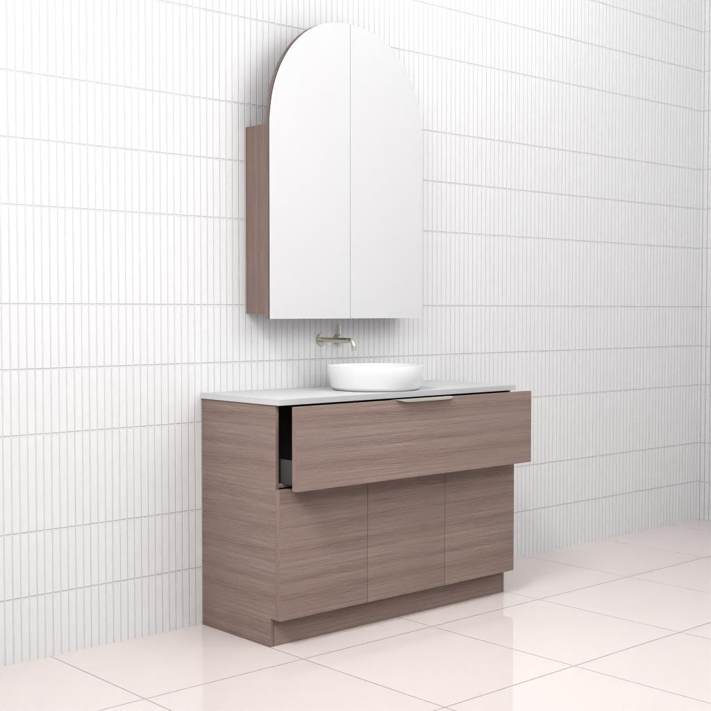 Marlee - 1200mm Urban Oak Freestanding Vanity