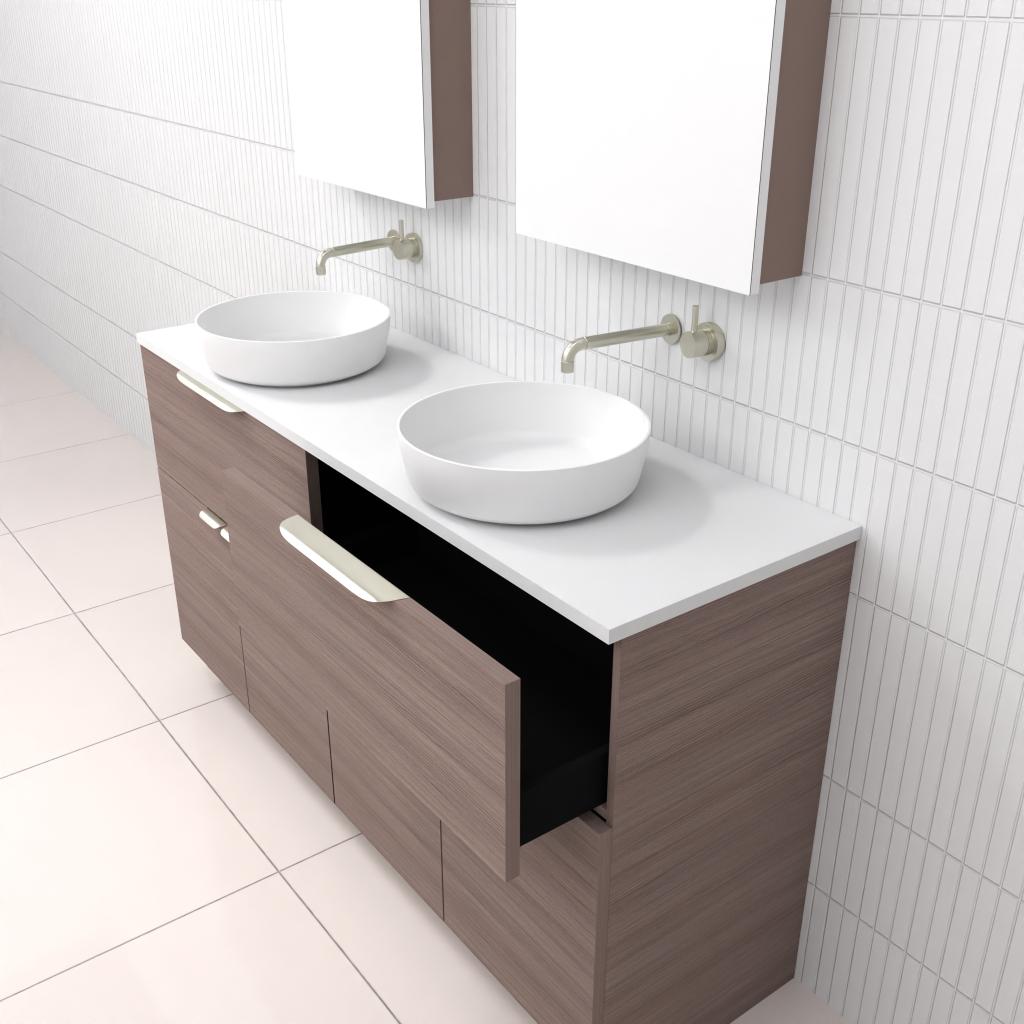 Marlee - 1500mm Urban Oak Freestanding Vanity