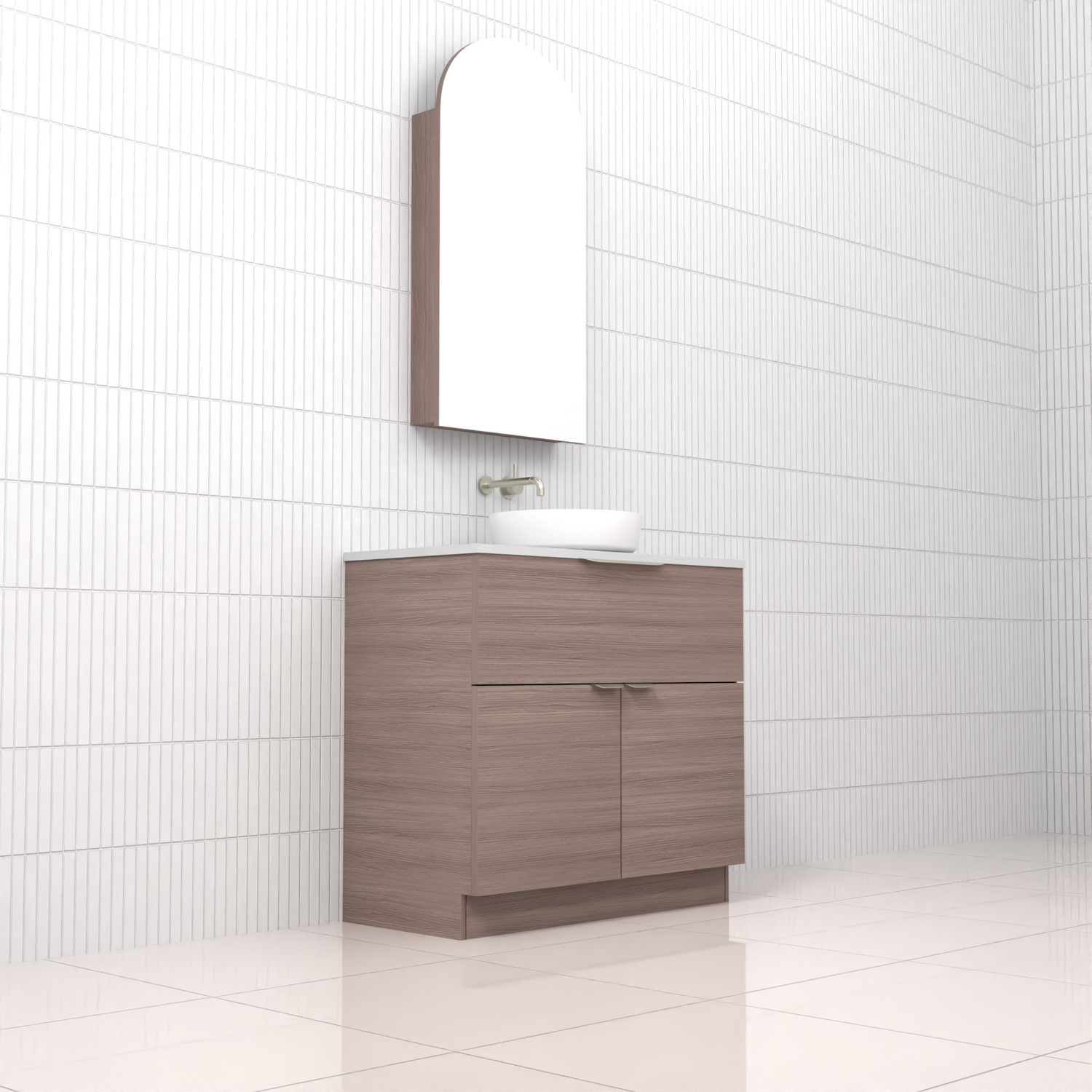Marlee - 900mm Urban Oak Freestanding Vanity