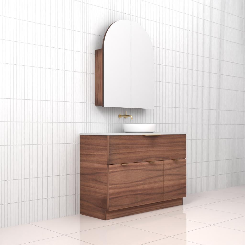 Marlee - 1200mm Walnut Freestanding Vanity