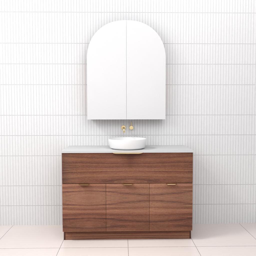 Marlee - 1200mm Walnut Freestanding Vanity