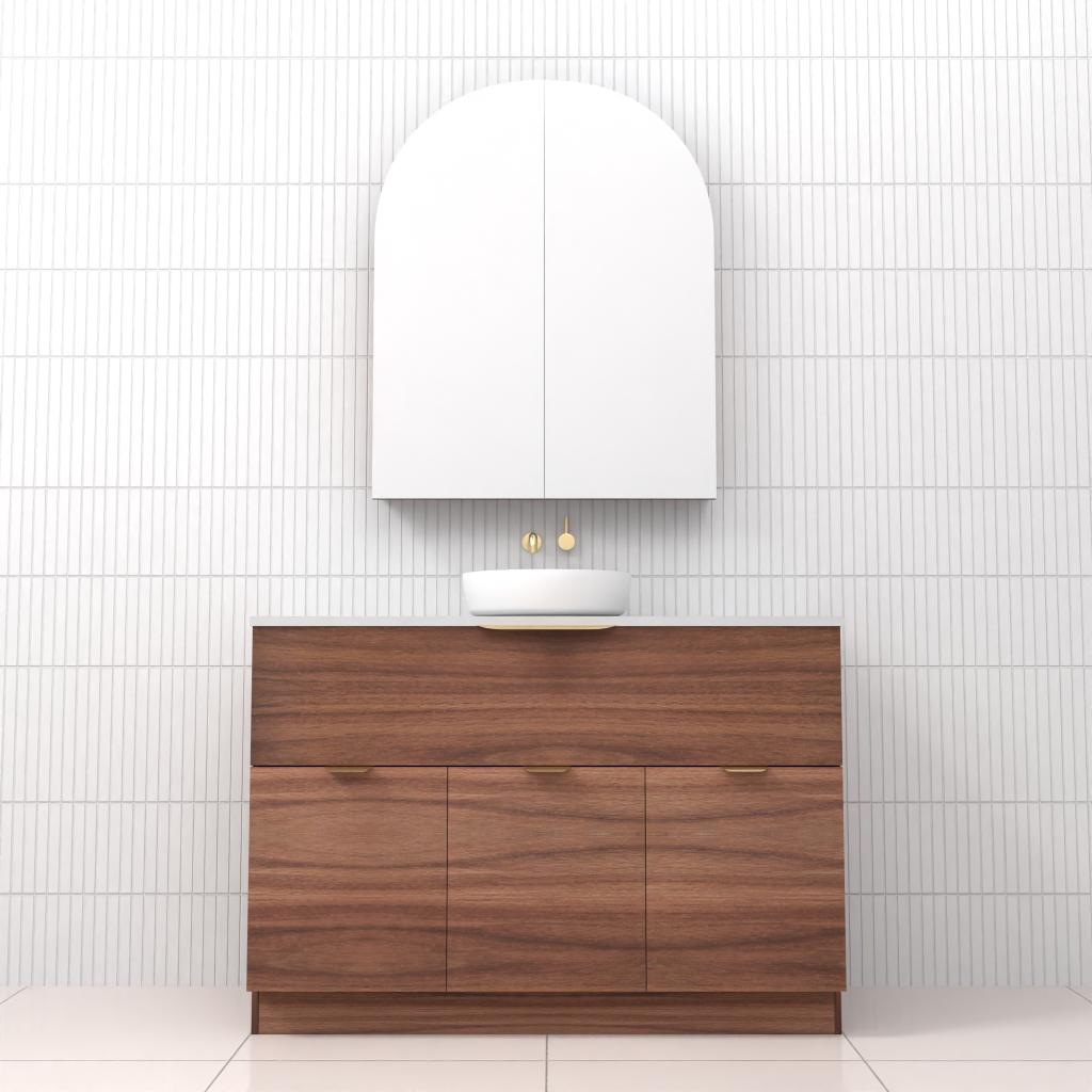 Marlee - 1200mm Walnut Freestanding Vanity
