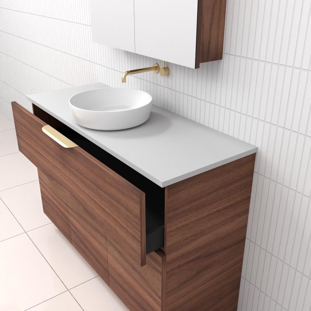 Marlee - 1200mm Walnut Freestanding Vanity