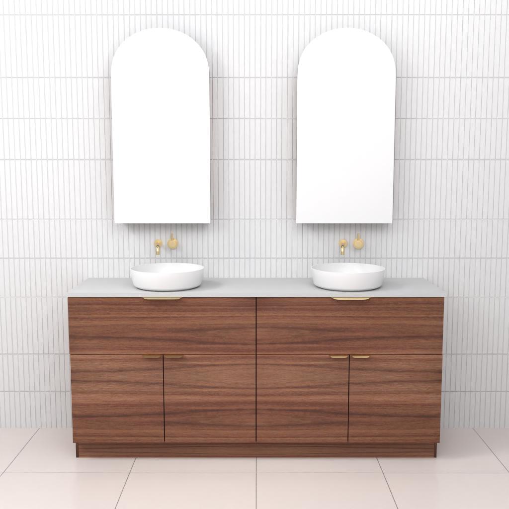 Marlee - 1800mm Walnut Freestanding Vanity