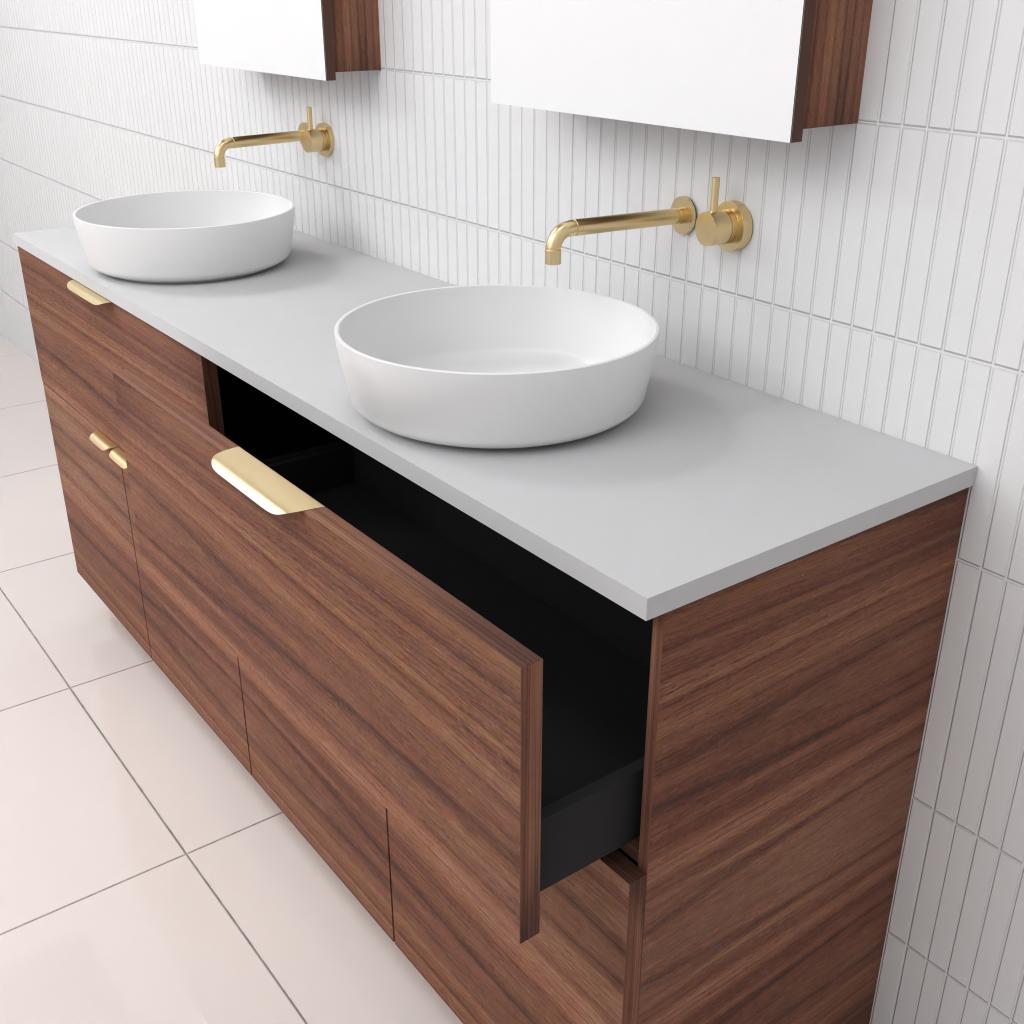 Marlee - 1800mm Walnut Freestanding Vanity