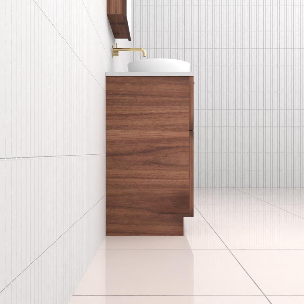 Marlee - 600mm Walnut Freestanding Vanity