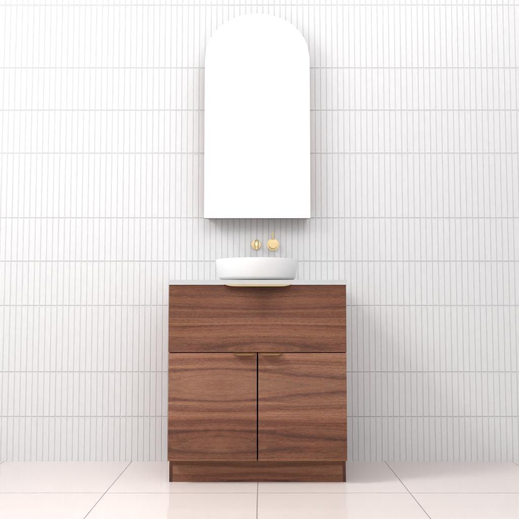 Marlee - 750mm Walnut Freestanding Vanity