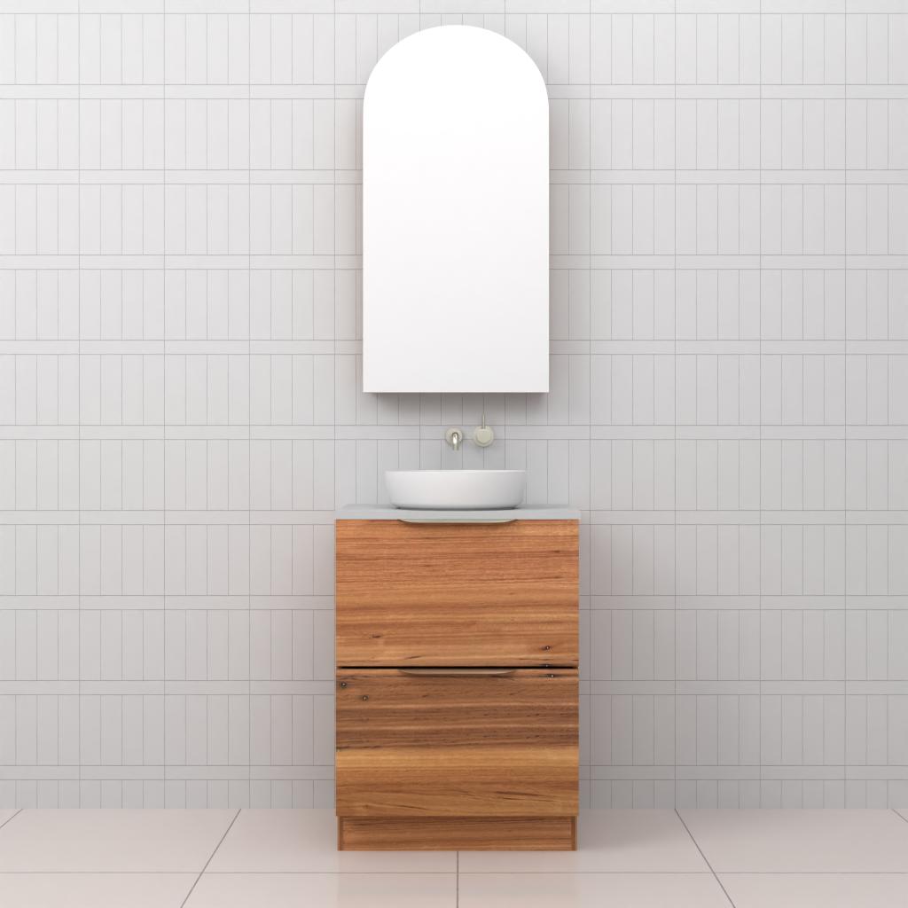 Celeste Duo - 600mm Blackbutt Freestanding Vanity