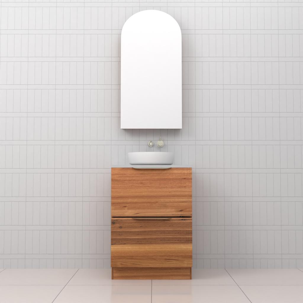 Celeste Duo - 600mm Blackbutt Freestanding Vanity