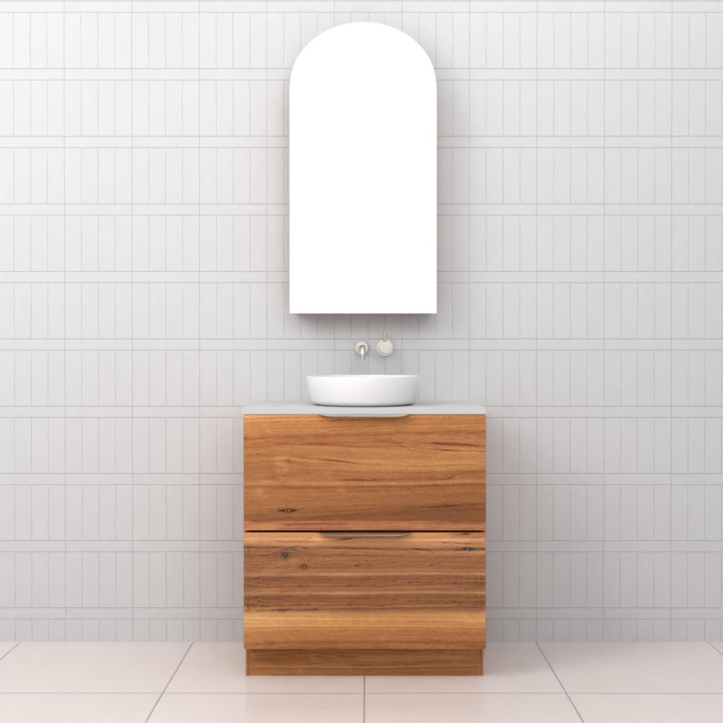 Celeste Duo - 750mm Blackbutt Freestanding Vanity