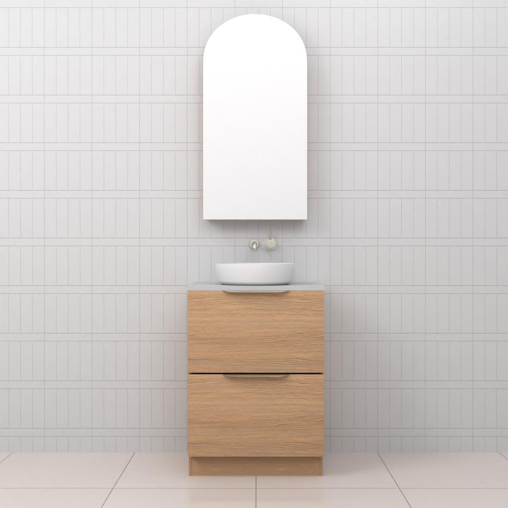 Celeste Duo - 600mm Nordic Oak Freestanding Vanity