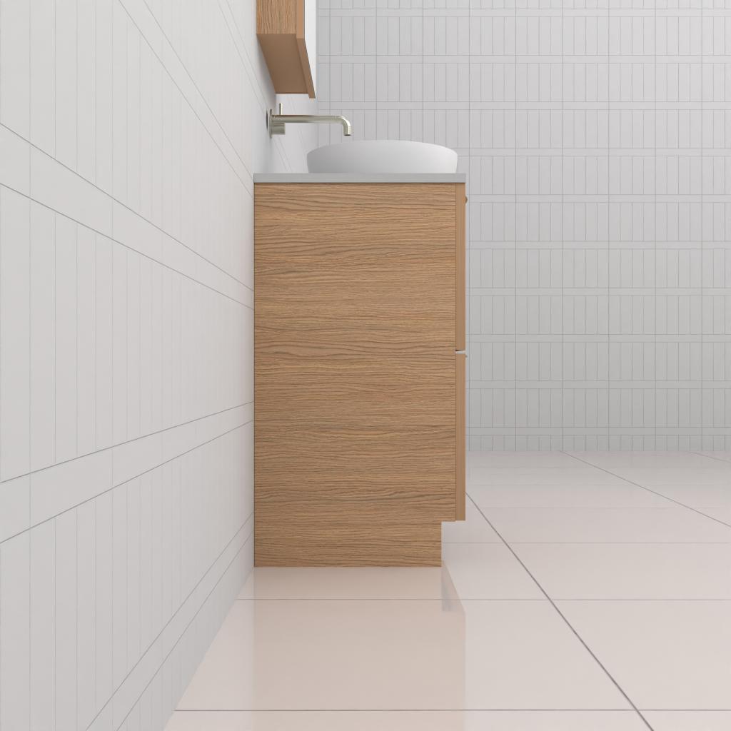 Celeste Duo - 600mm Nordic Oak Freestanding Vanity