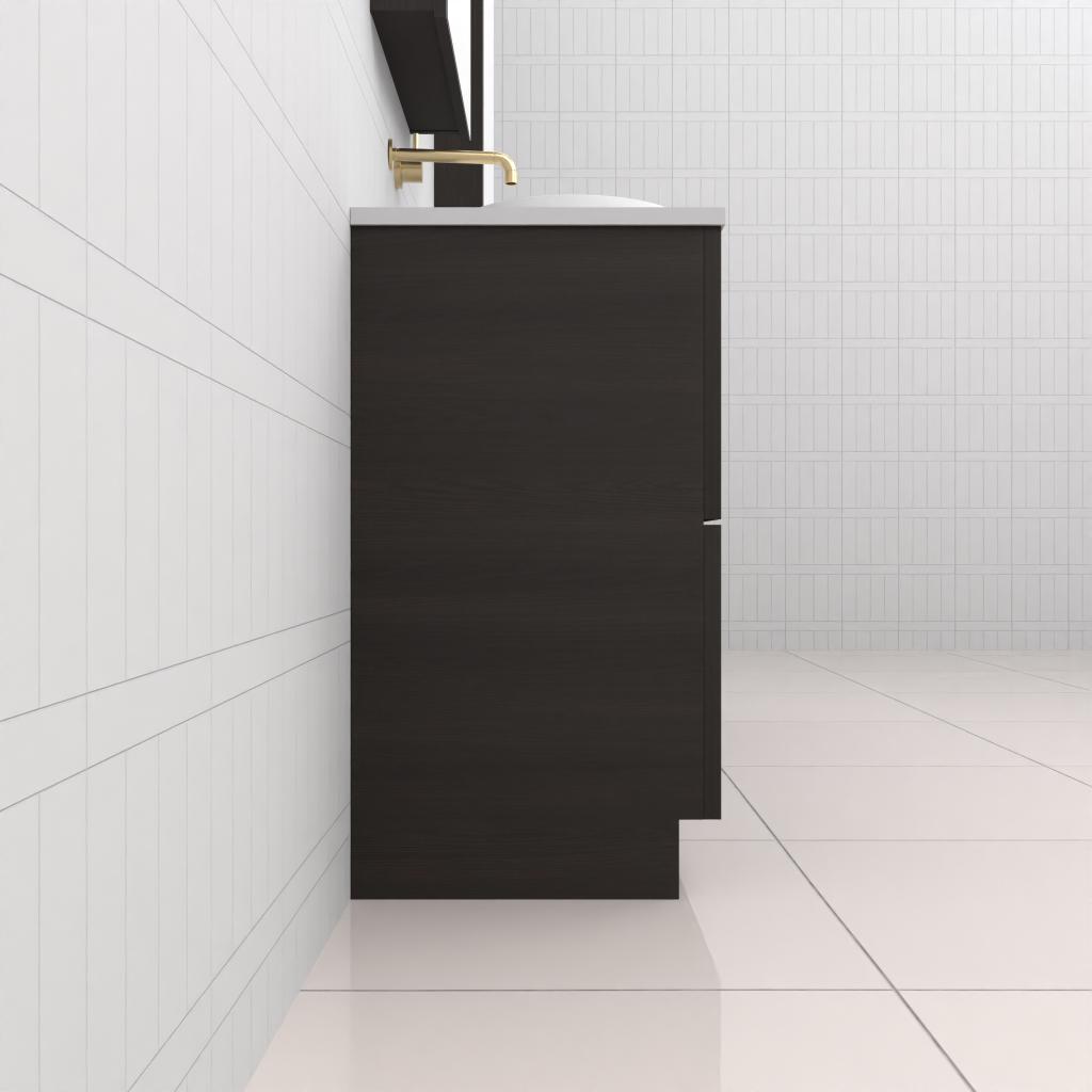 Celeste Duo - 1800mm Smoked Onyx Freestanding Vanity