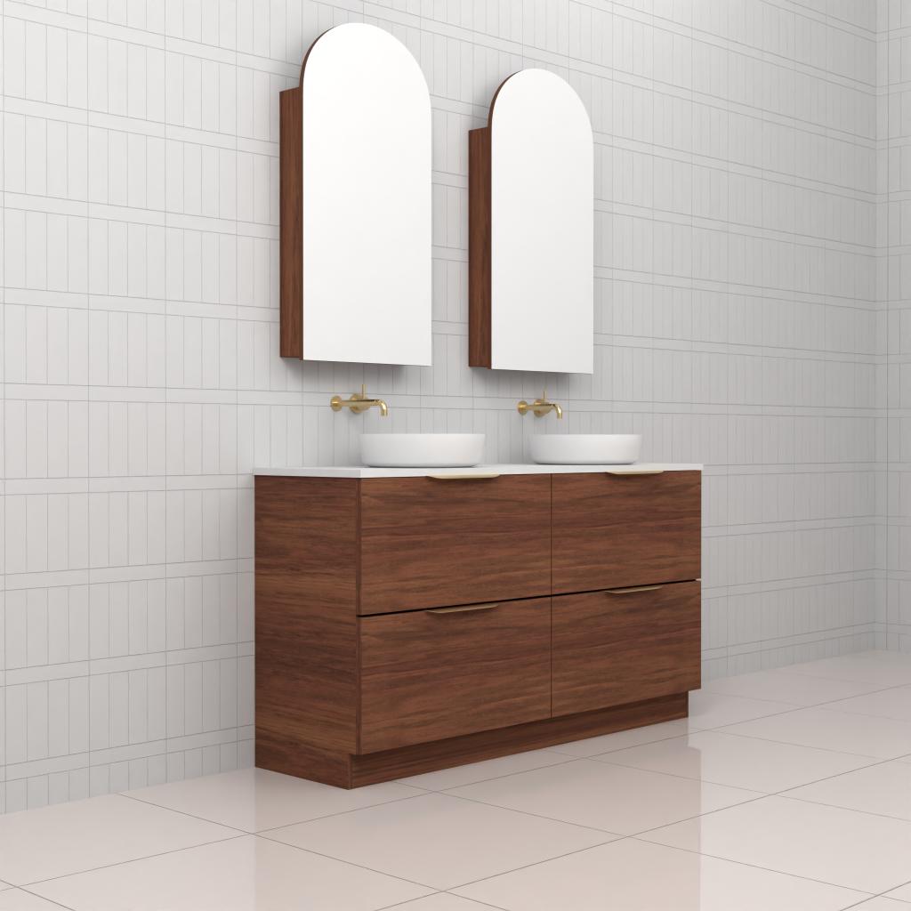 Celeste Duo - 1500mm Tasmanian Blackwood Freestanding Vanity