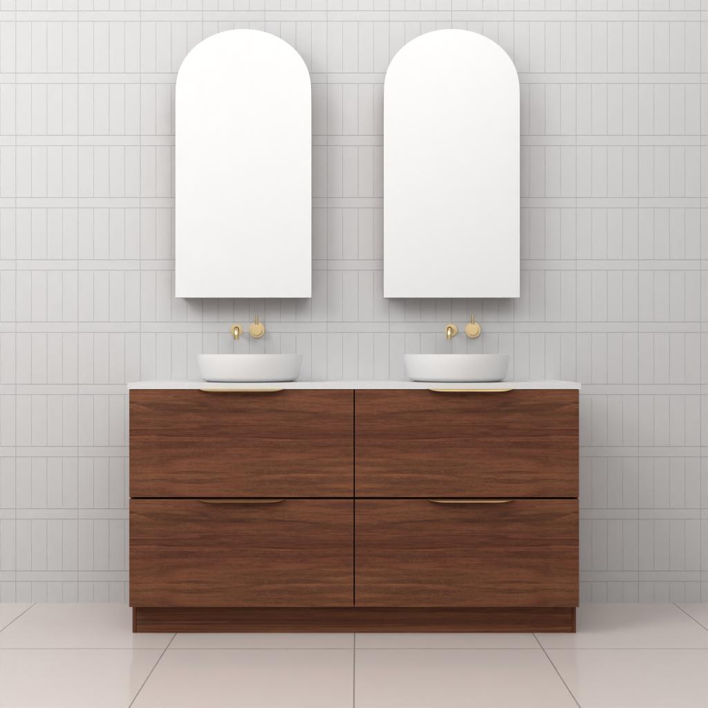 Celeste Duo - 1500mm Tasmanian Blackwood Freestanding Vanity