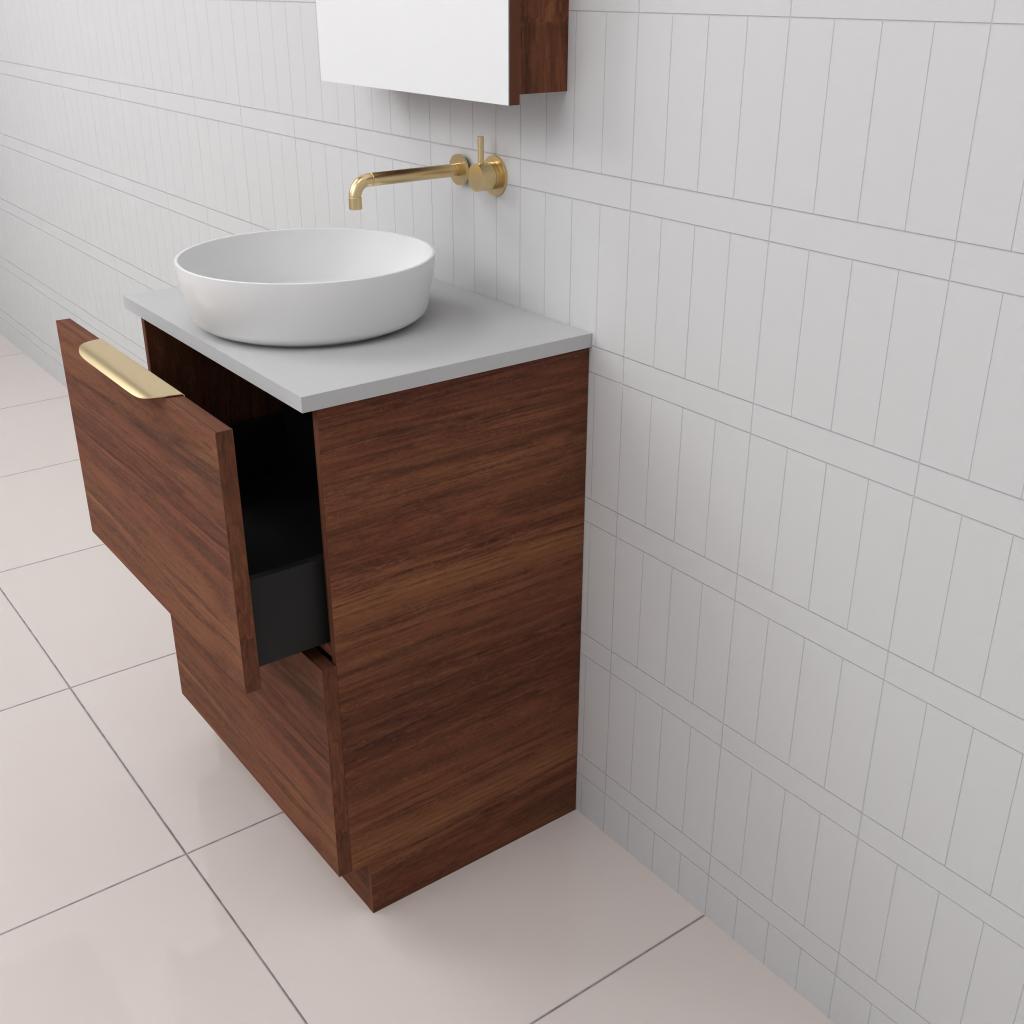 Celeste Duo - 600mm Tasmanian Blackwood Freestanding Vanity