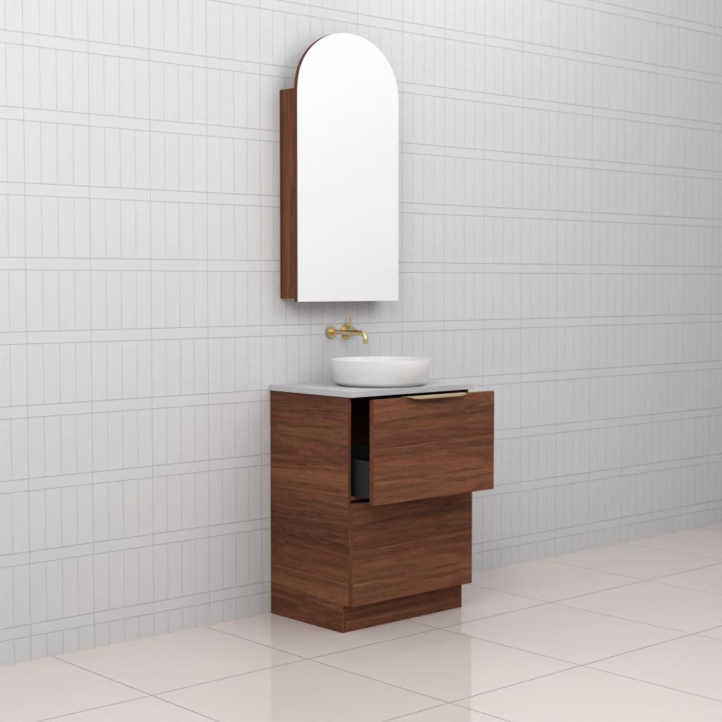 Celeste Duo - 600mm Tasmanian Blackwood Freestanding Vanity