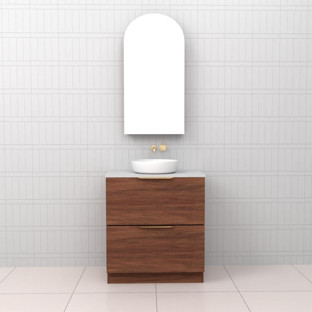 Celeste Duo - 750mm Tasmanian Blackbutt Freestanding Vanity