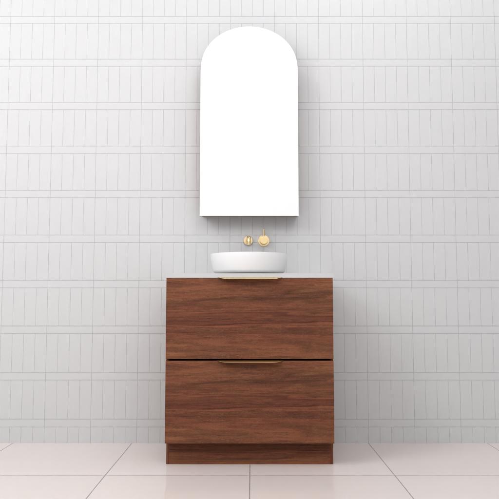 Celeste Duo - 750mm Tasmanian Blackbutt Freestanding Vanity