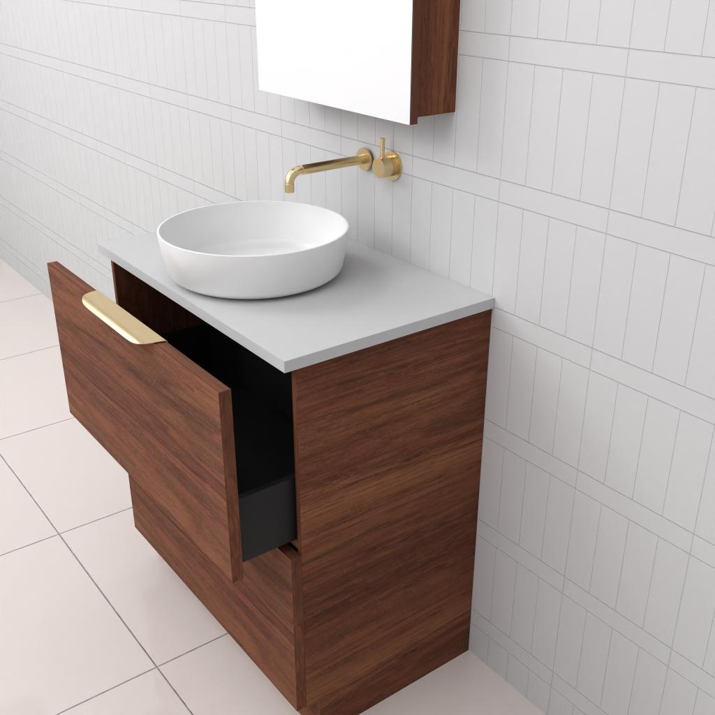 Celeste Duo - 750mm Tasmanian Blackbutt Freestanding Vanity