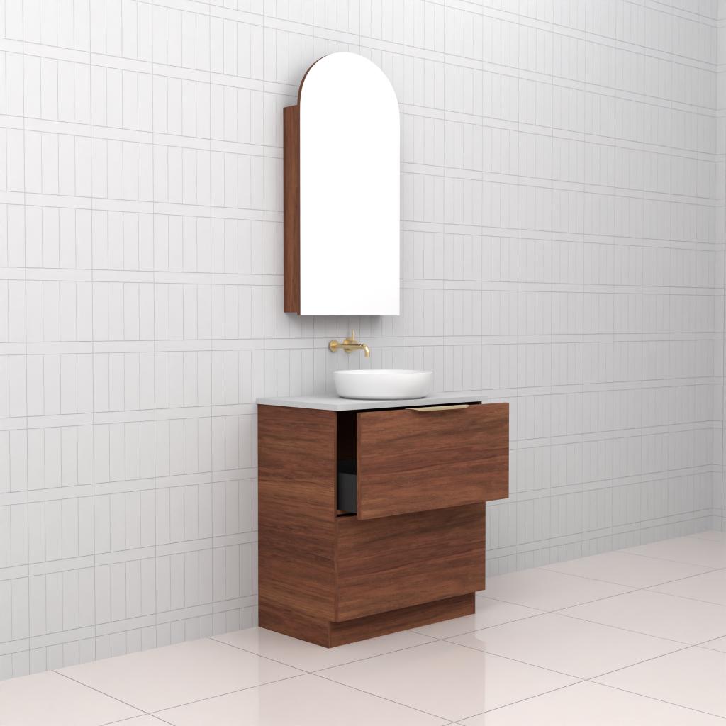 Celeste Duo - 750mm Tasmanian Blackbutt Freestanding Vanity