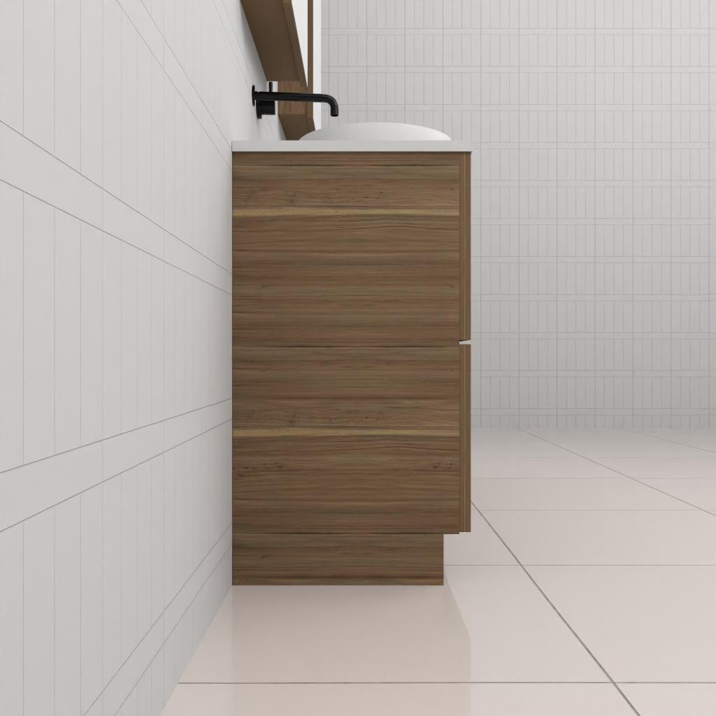Celeste Duo - 1500mm Tuscan Oak Freestanding Vanity