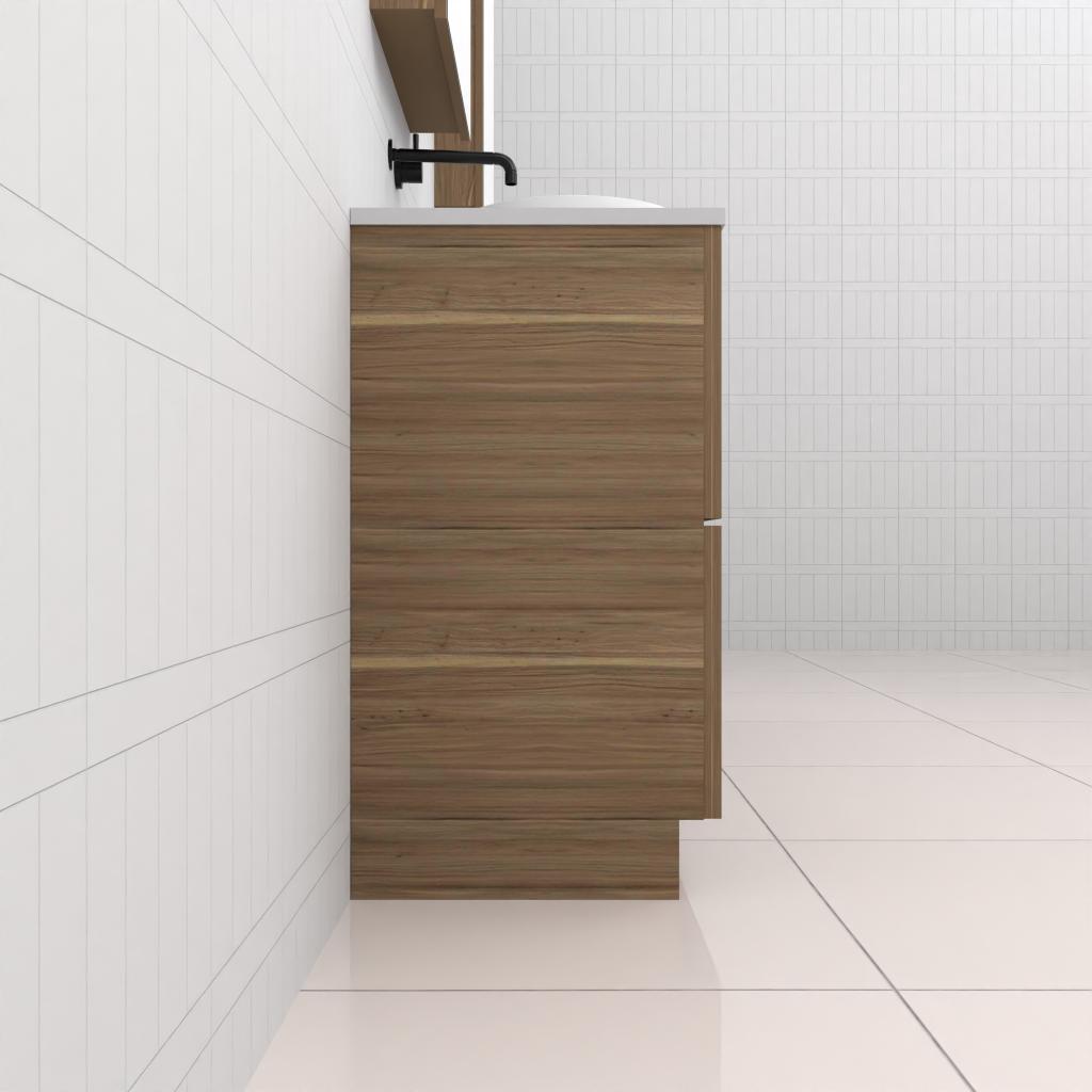 Celeste Duo - 1800mm Tuscan Oak Freestanding Vanity