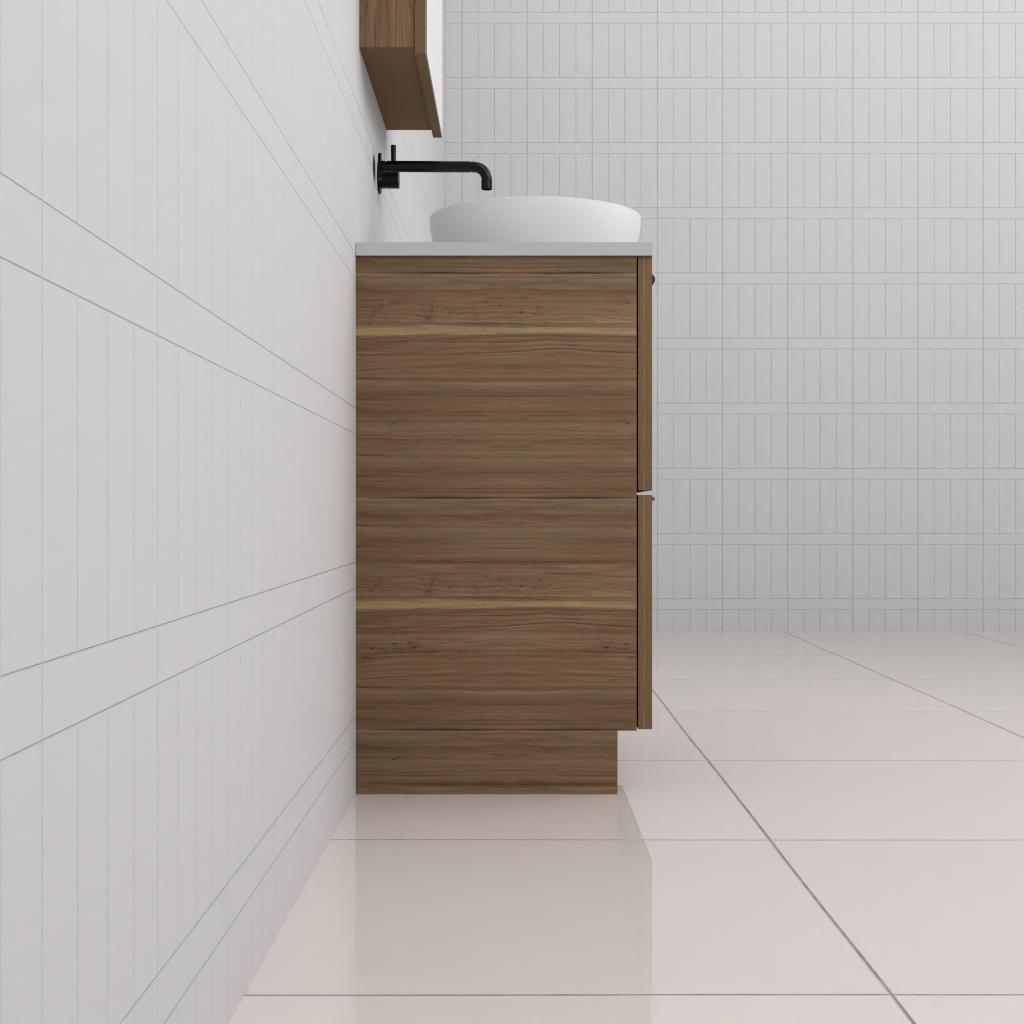 Celeste Duo - 600mm Tuscan Oak Freestanding Vanity