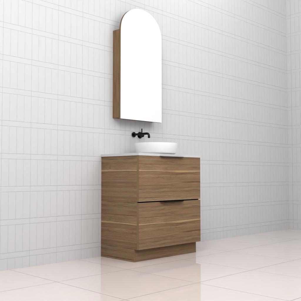 Celeste Duo - 750mm Tuscan Oak Freestanding Vanity