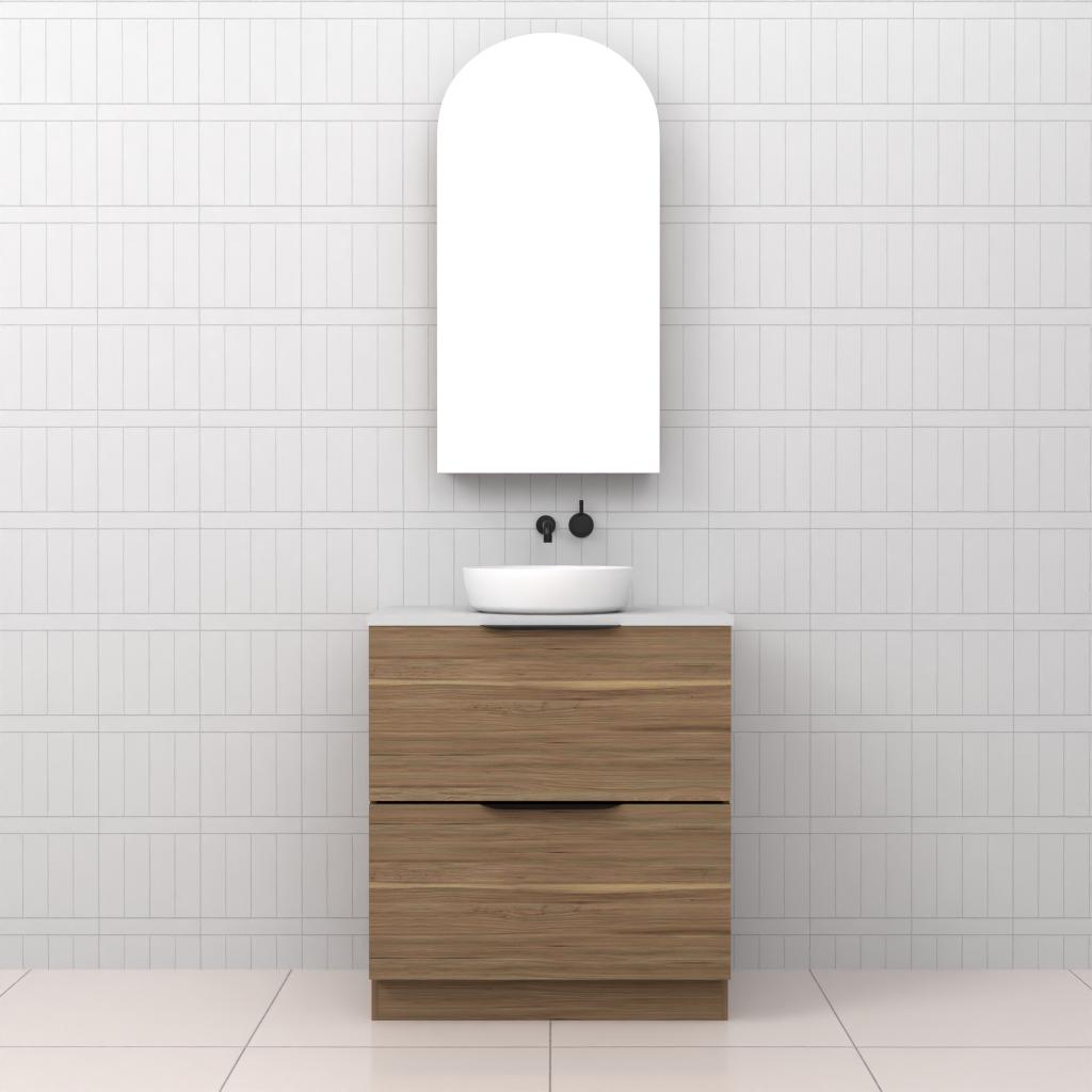 Celeste Duo - 750mm Tuscan Oak Freestanding Vanity