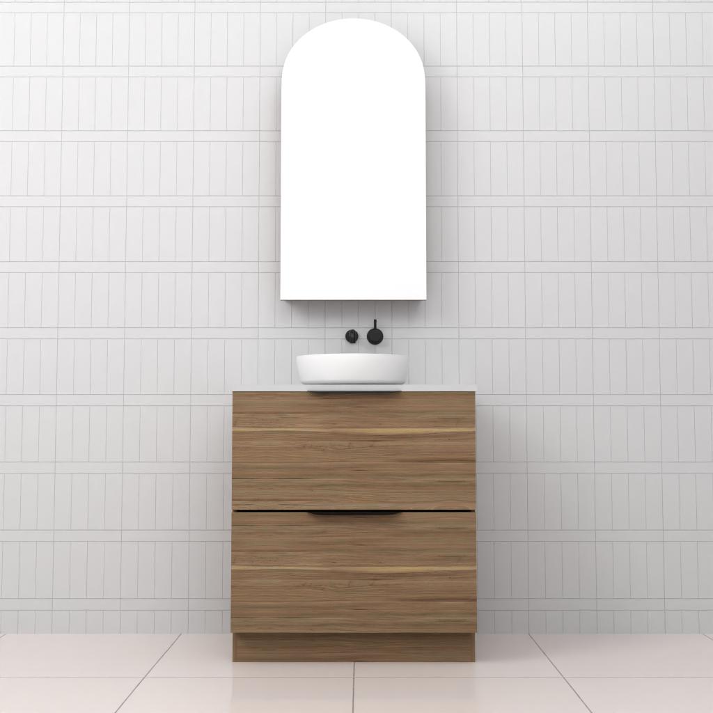 Celeste Duo - 750mm Tuscan Oak Freestanding Vanity